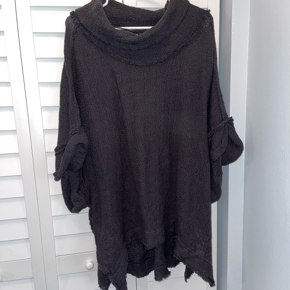 We the Free sweater cowl neck top